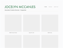 Tablet Screenshot of jocelynmccanles.com